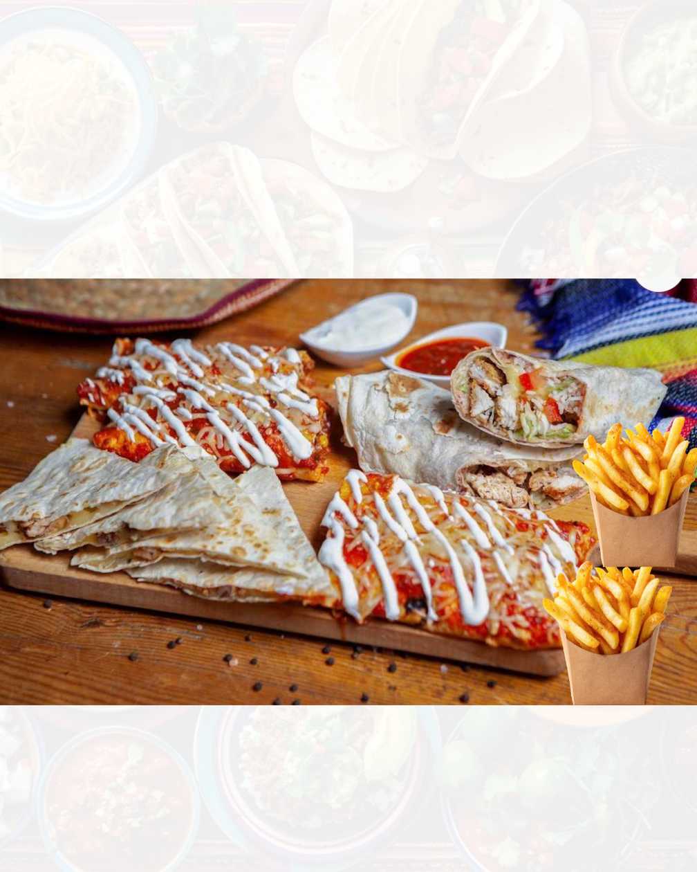 Family Dinner 1200gr + 2 portions of Cartofi Prajiti