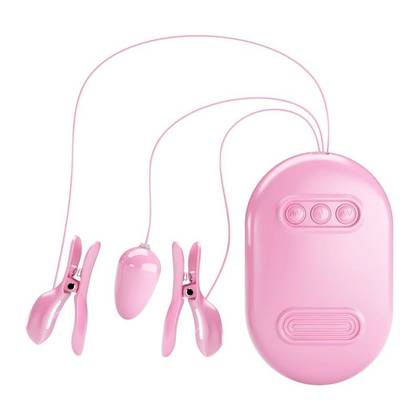 Elektro Surprise Nipple BOX – Vibračné svorky na bradavky s elektrošokom BI-300034