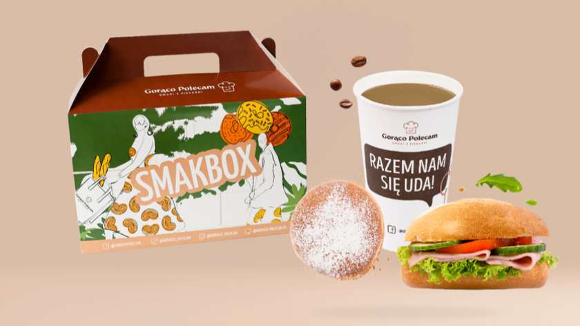 Smakbox z kanapką i pączkiem