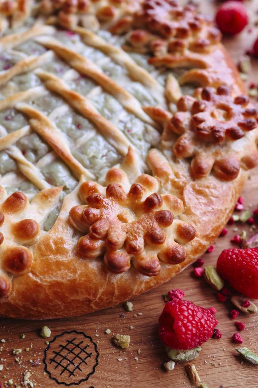 Pistachio and Raspberry