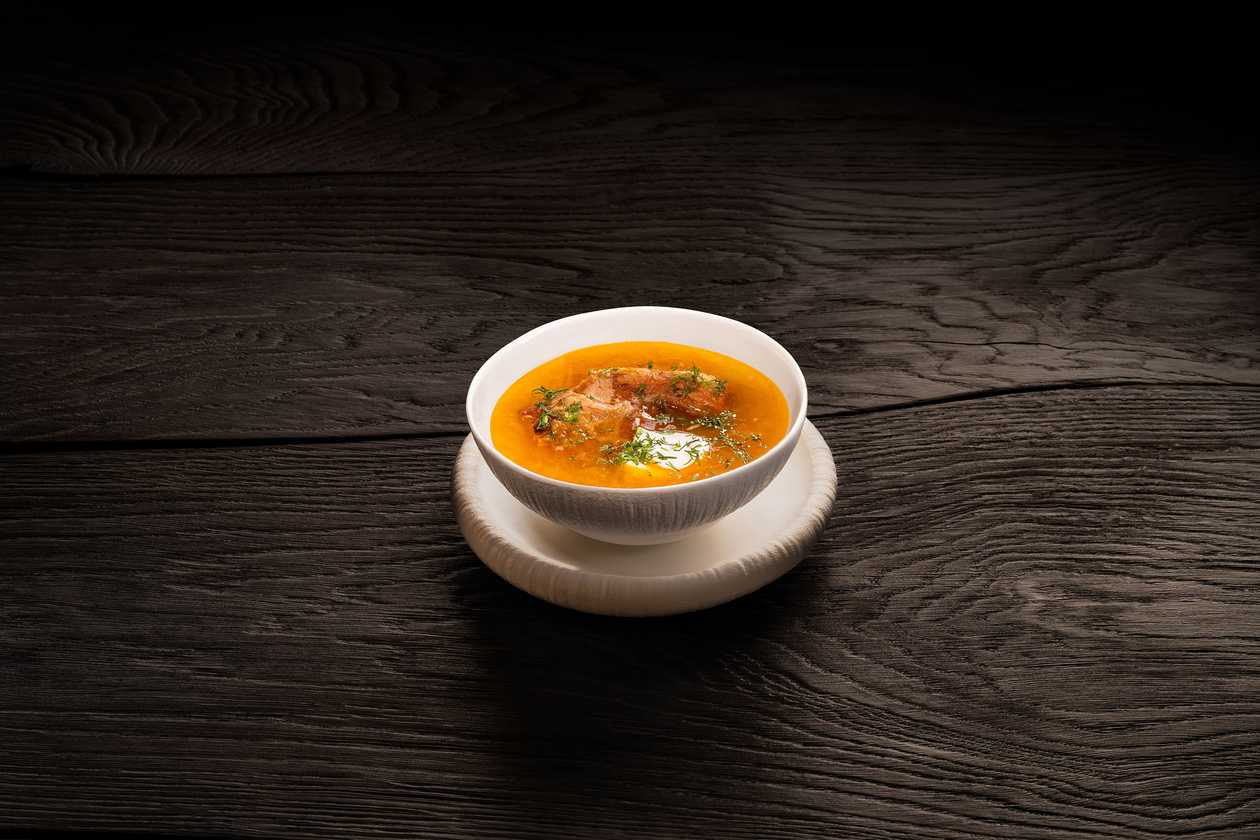 Sauerkraut soup with ribs