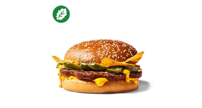 Plant- Based Cheesy Nachos Burger