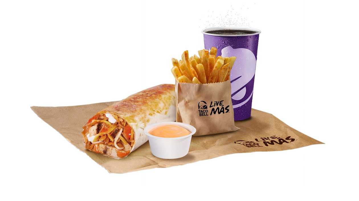 Meniu Nacho Cheese Drip Burrito (preț fără băutură)