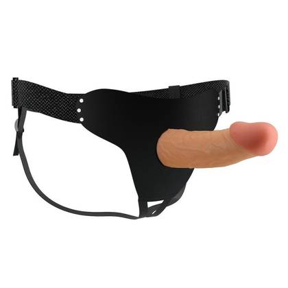 Strap-on Popruh s dutým predlžujúcim dildom pre muža s otvorom na penis 05-1494