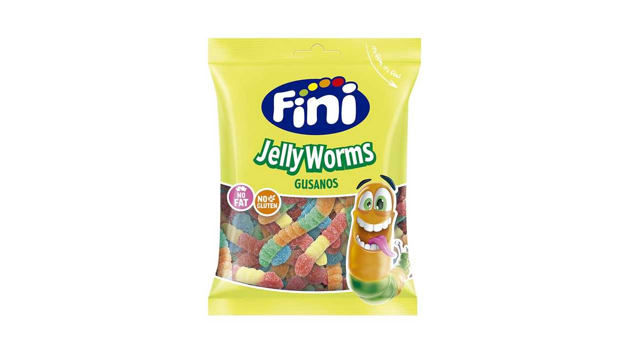 Jelly Candy Fini Earthworms, 90g