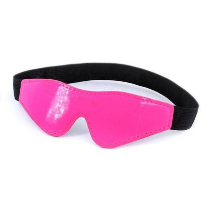 Electra Play Things Blindfold Pink – neonovo ružová maska na oči s neoprénom 280956