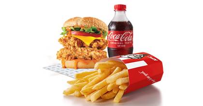 Double Crunch Burger Meal