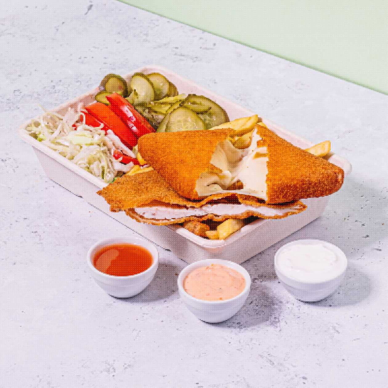 Duo Crispy+Cascaval Pane