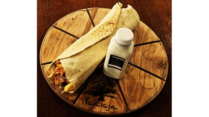 19- LIBAŃSKI LAWASZ KRAFT KEBAB Z KURCZAKA [MEGA + AYRAN]