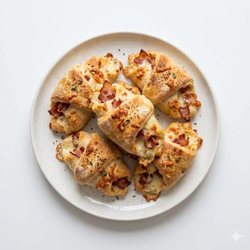 Mozzarella & Bacon Pizza Rolls