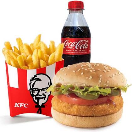 Hash Brown Burger Meal