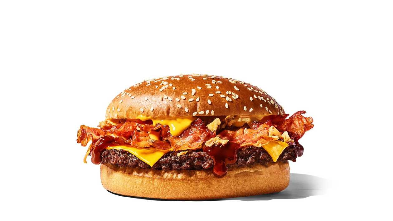 Cheesy BBQ Beef Burger