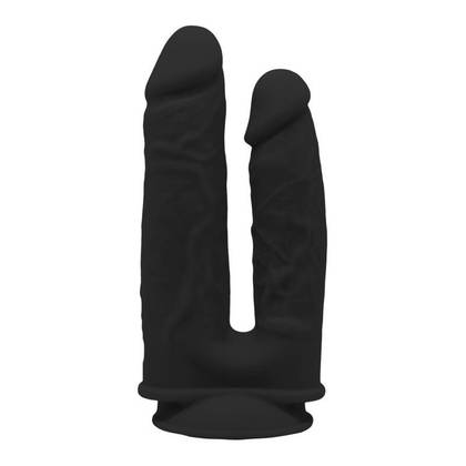 Real Love: Dual Density Double Penetrator – čierne realistické dildo pre dvojitú penetráciu 21974