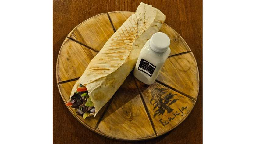 22- PITA KRAFT KEBAB WOŁOWO-BARANI [MEGA + AYRAN]