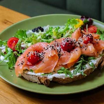 Tosta de Salmao Fumado