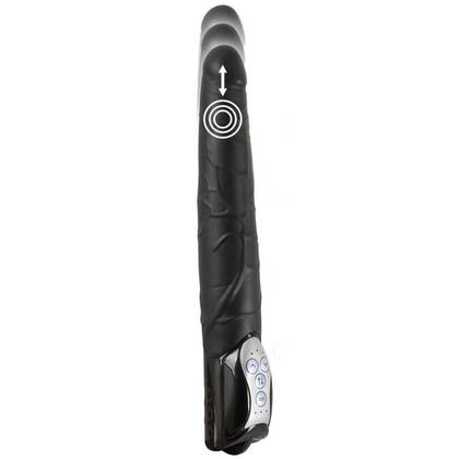 BLACK PUSH THRUSTS UP/DOWN – Realistický vibračný vibrátor s funkciou prísuvu 0597953