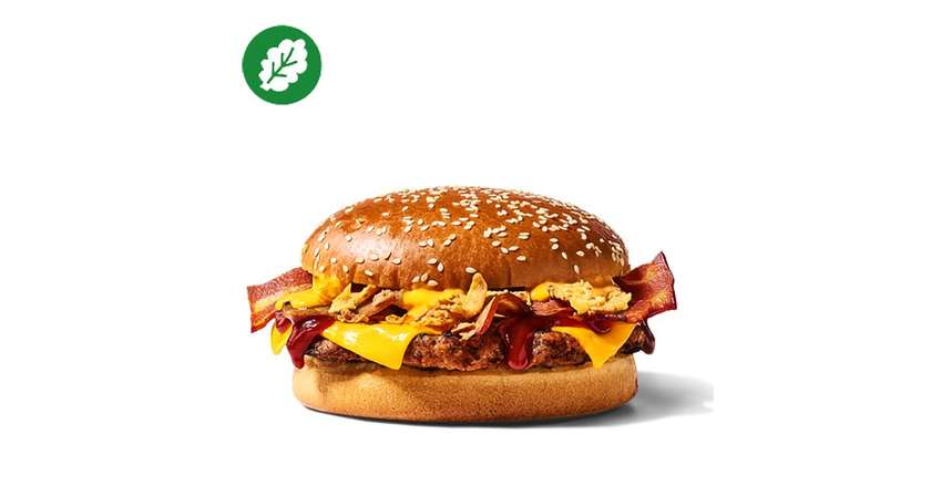 Plant- Based Cheesy BBQ Burger