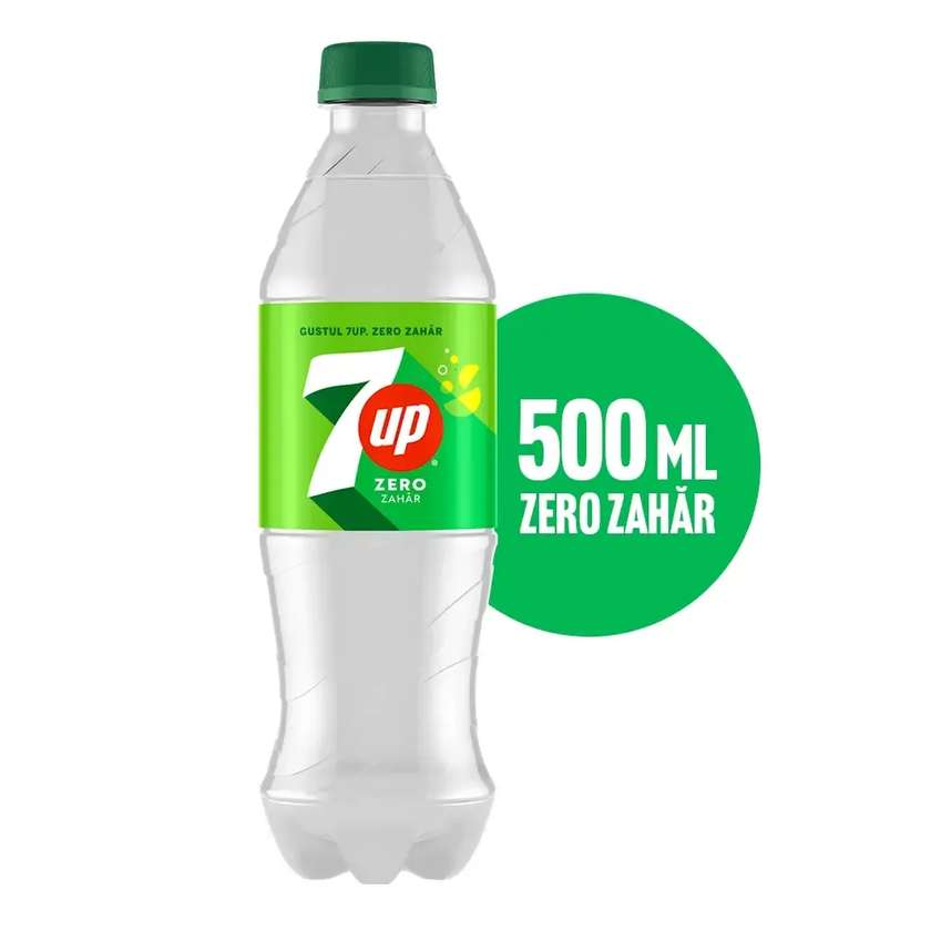 7UP Zero Zahar Lamaie si Lime - 500ml