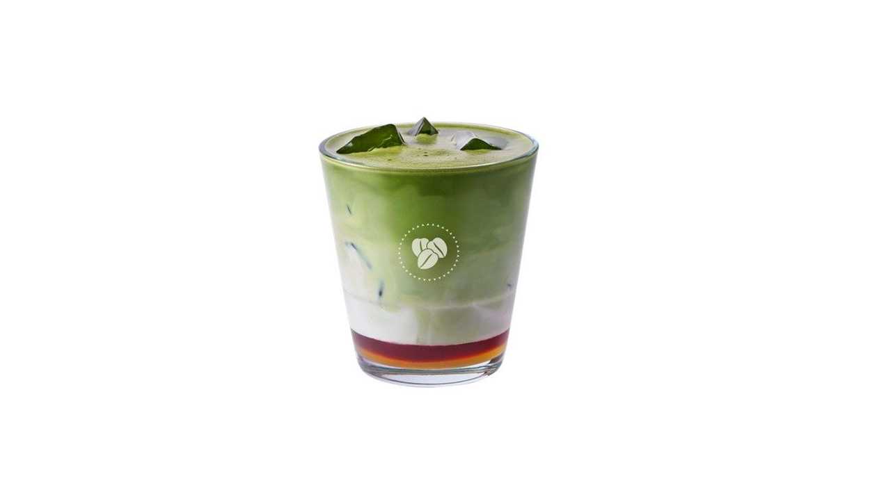 Strawberry Matcha Iced Latte