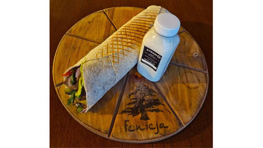 25- TORTILLA KRAFT KEBAB WOŁOWO-BARANI [MEGA + AYRAN]