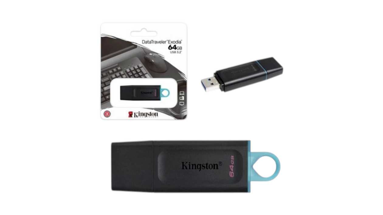Pen Drive Kingston Exodia USB 3.2 64GB black