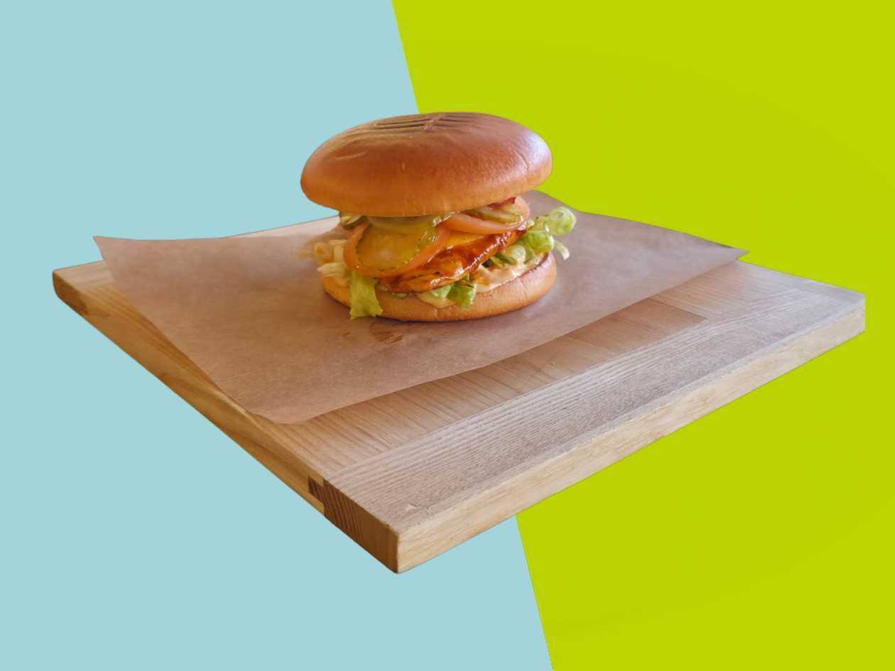 Mėsainis su vištienos filė