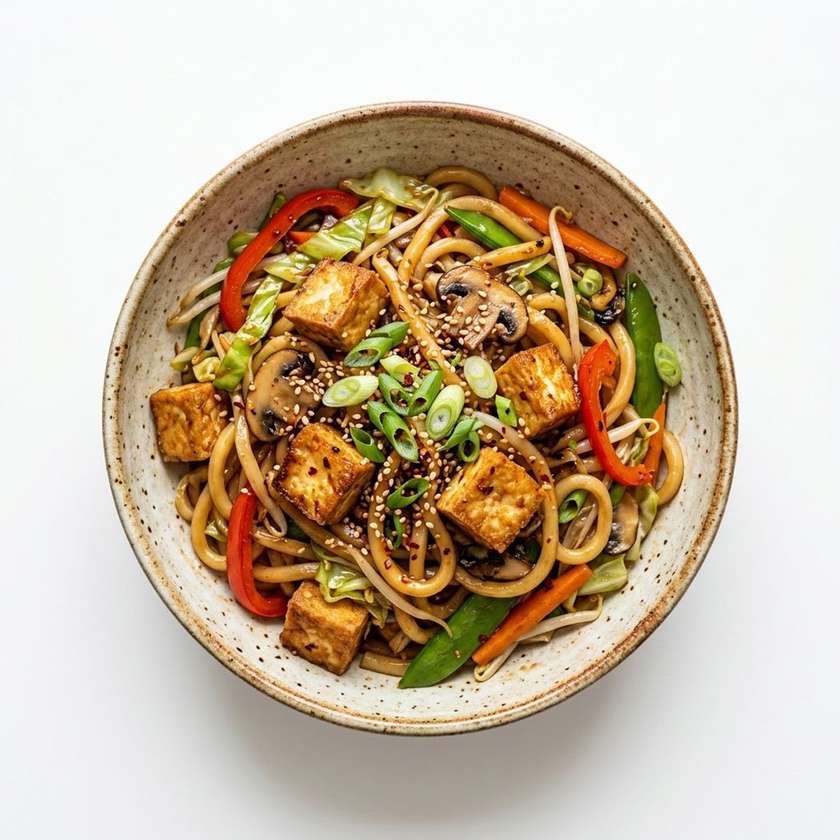 Udon Noodles with Tofu
