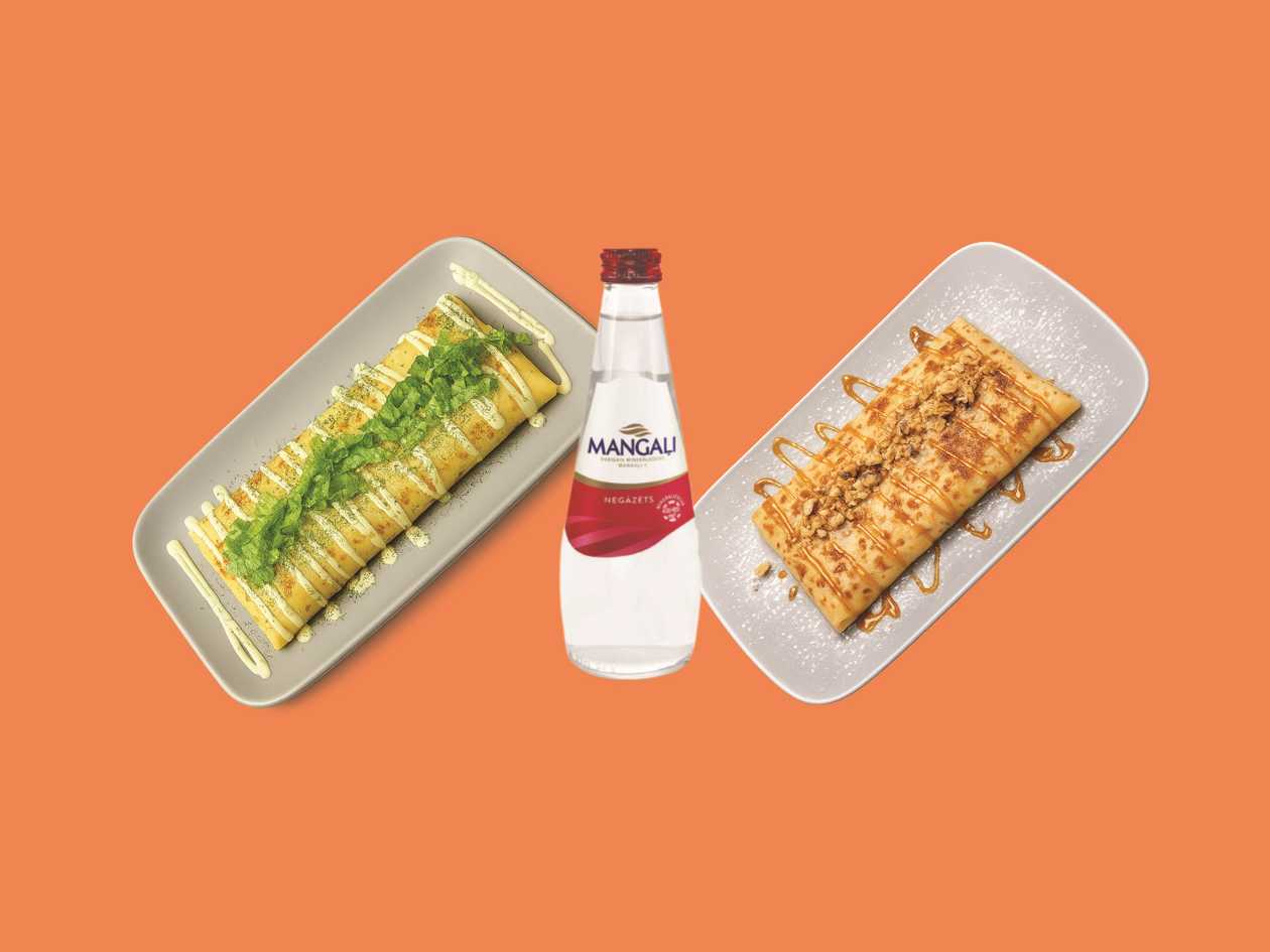 Saljamister + Õunakaramell + Выбор MANGALI vesi 0.33 L (gaasi-ta / GA )