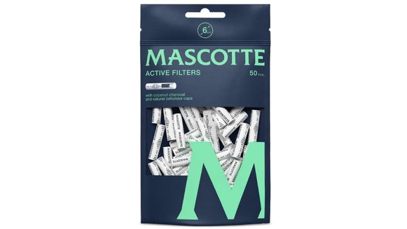 Filtry węglowe Active Mascotte 6 mm 50 szt. WHITE