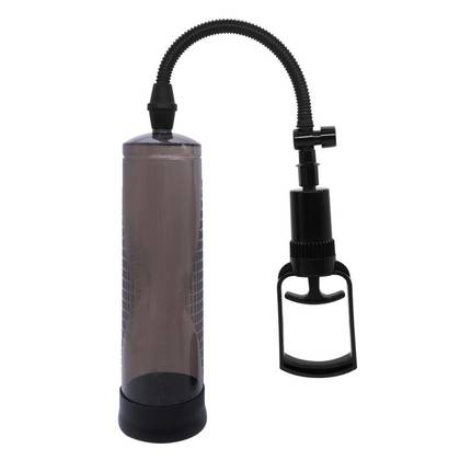 Manuálna vákuová pumpa na penis Power Pump Max Smoke Black s meradlom 60-00007