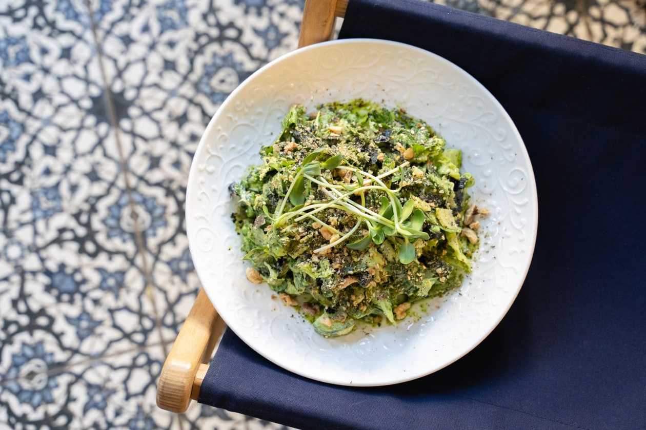 Vegetable Vegan Salad with Avocado Mayo