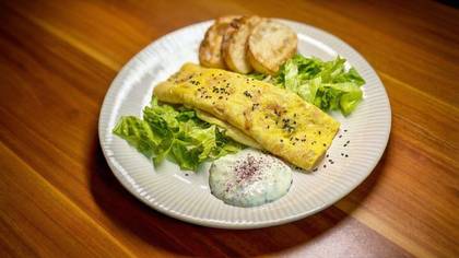 Omletă cu somon