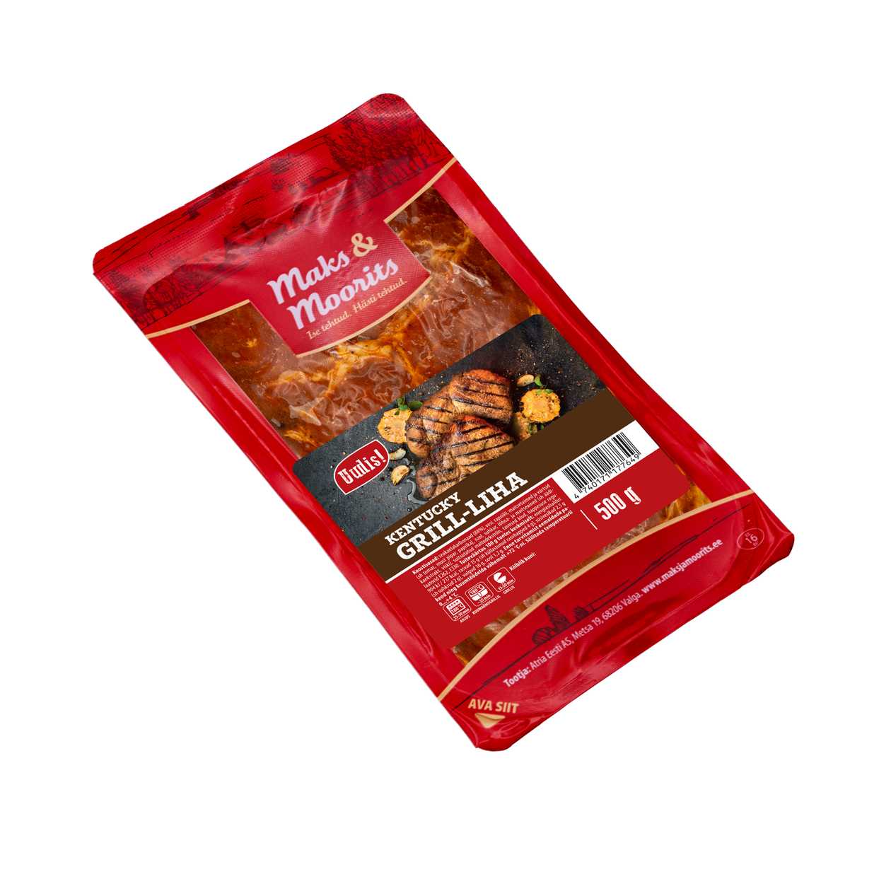 Maks & Moorits, kentucky grill-liha, 500g (aegub peagi)