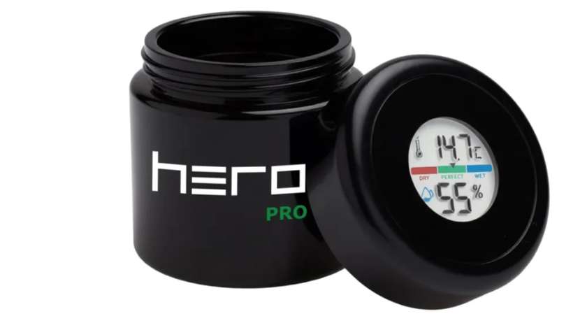 Pojemnik Szklany z higrometrem 100ml HERO PRO