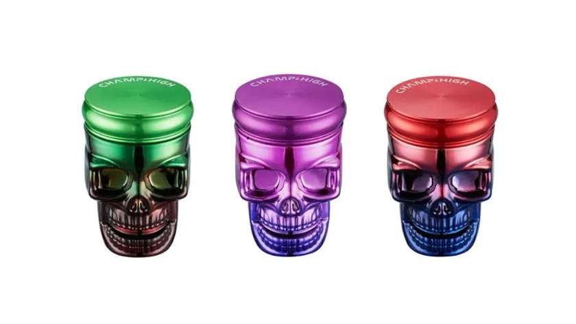 Młynek Metalowo-Akrylowy Champ High Skull Head