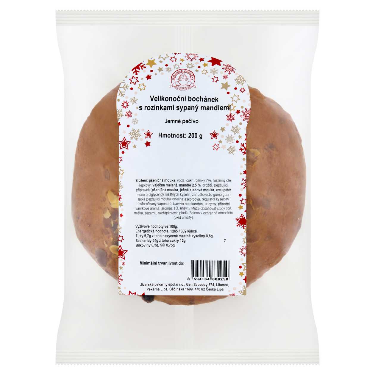 JIZERSKE PEKARNY VEL. BOCH.S ROZ. SYP. MAND. 200 g