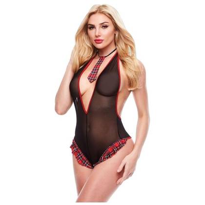 Erotický kostým sexi školáčky Teacher's Pet Schoolgirl Teddy & Necktie Set, veľkosť M/L, TP-510