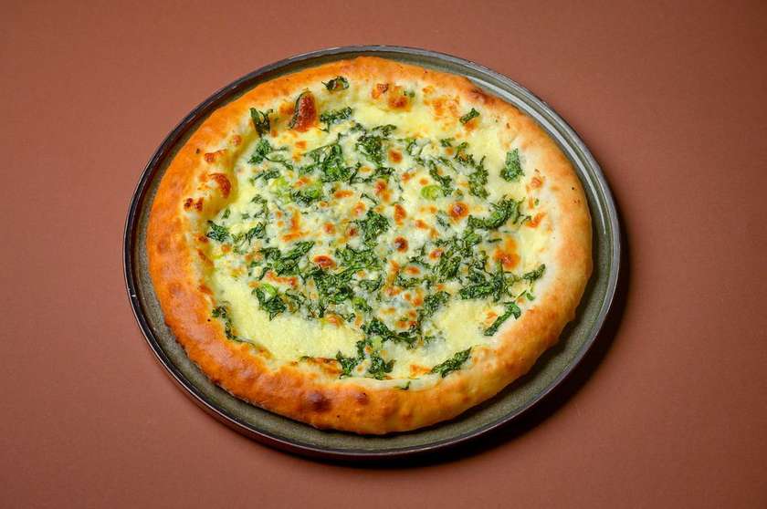 Khachapuri with Spinach, Spring Onion & Coriander