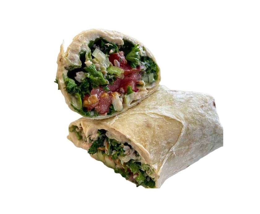 Tabbouleh and Hummus Sandwich