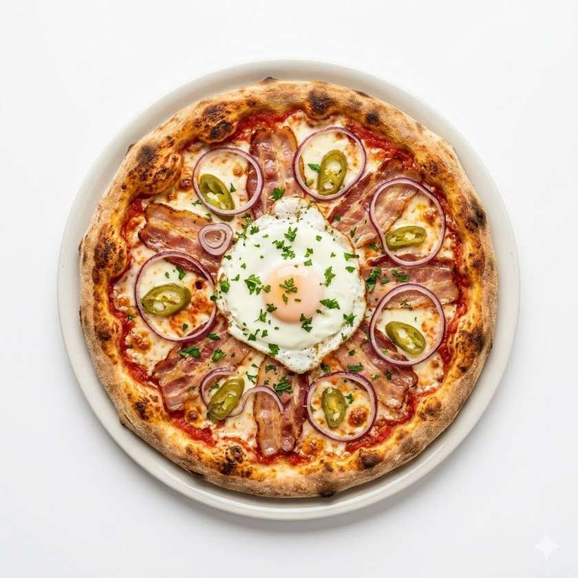 Pizza Bacon e Uovo
