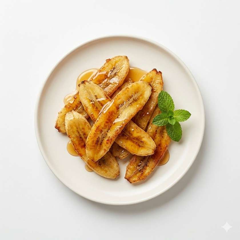 Vyprážané banány s medom