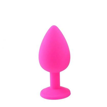 Análny kolík Pink M Jeweled Silicone Butt Plug PI2