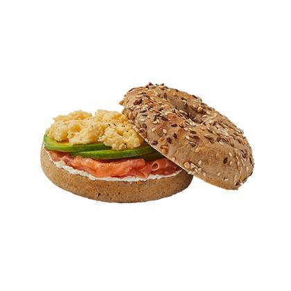 Bagel Salmão e abacate