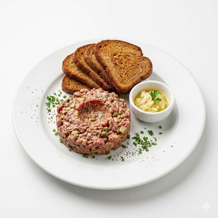 Mixed beef tartare steak