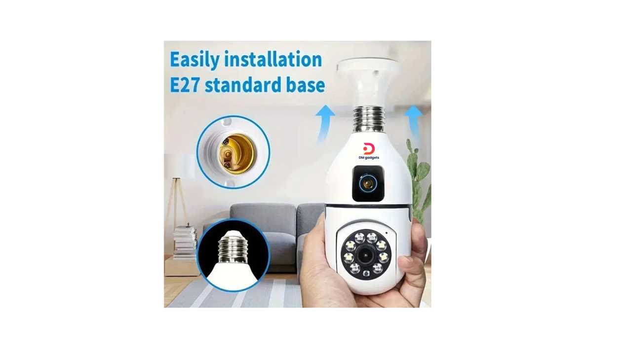#401A-1#DM®080021 IP security camera – Dual – Lamp E27 – White