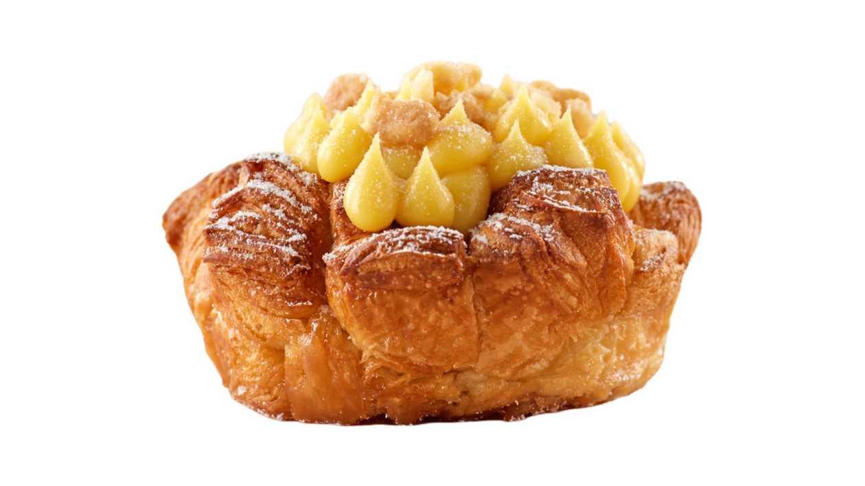 PAIN AU BEURRE with passion fruit cream bun