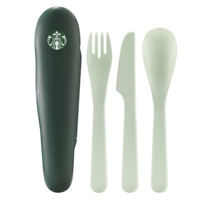 Cutlery Set Mint with Green Case