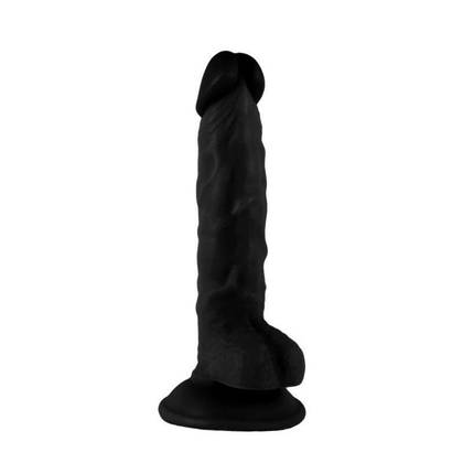 Realistické dildo Mr. Rude 7,9" Black s anatomickým tvarovaním VSC0348