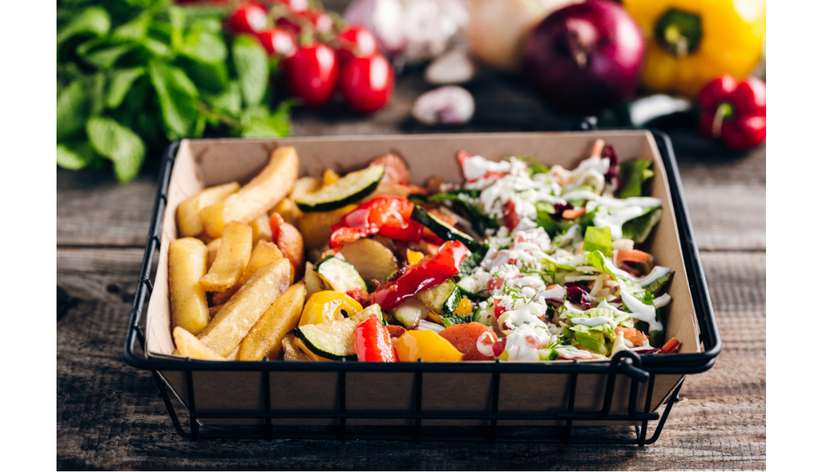 Danie z frytkami "Gemüse Vege"