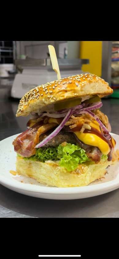 Gourman King Cheese Burger Menu